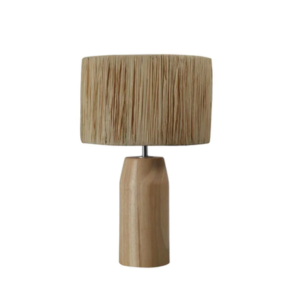 Naturalna Lampa Stołowa z Rafii