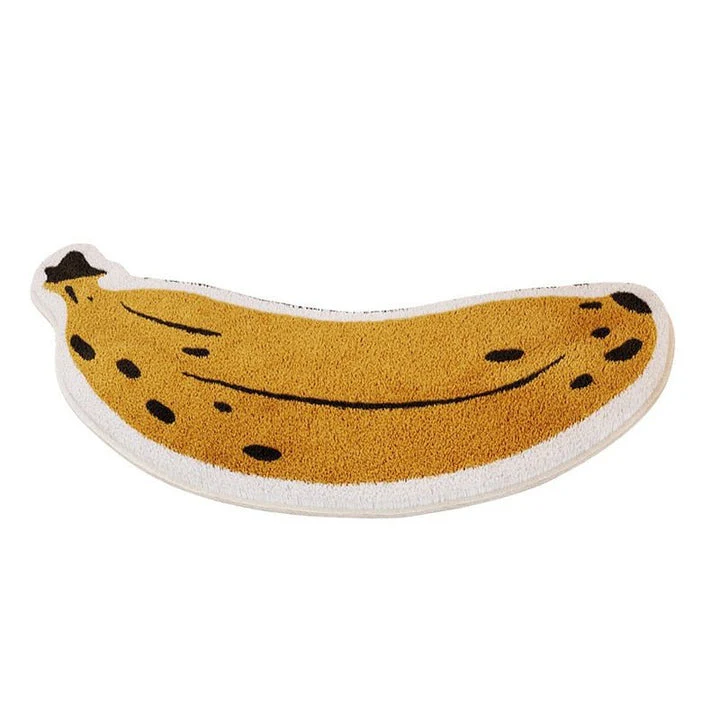 Antypoślizgowa mata łazienkowa z wzorem Banana & Bakłażana