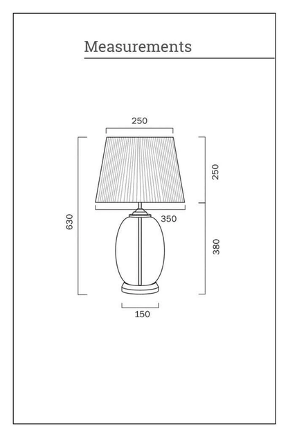 Lampa stołowa Carmel Glass
