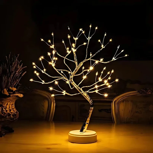 Lampa z motywem drzewka bonsai